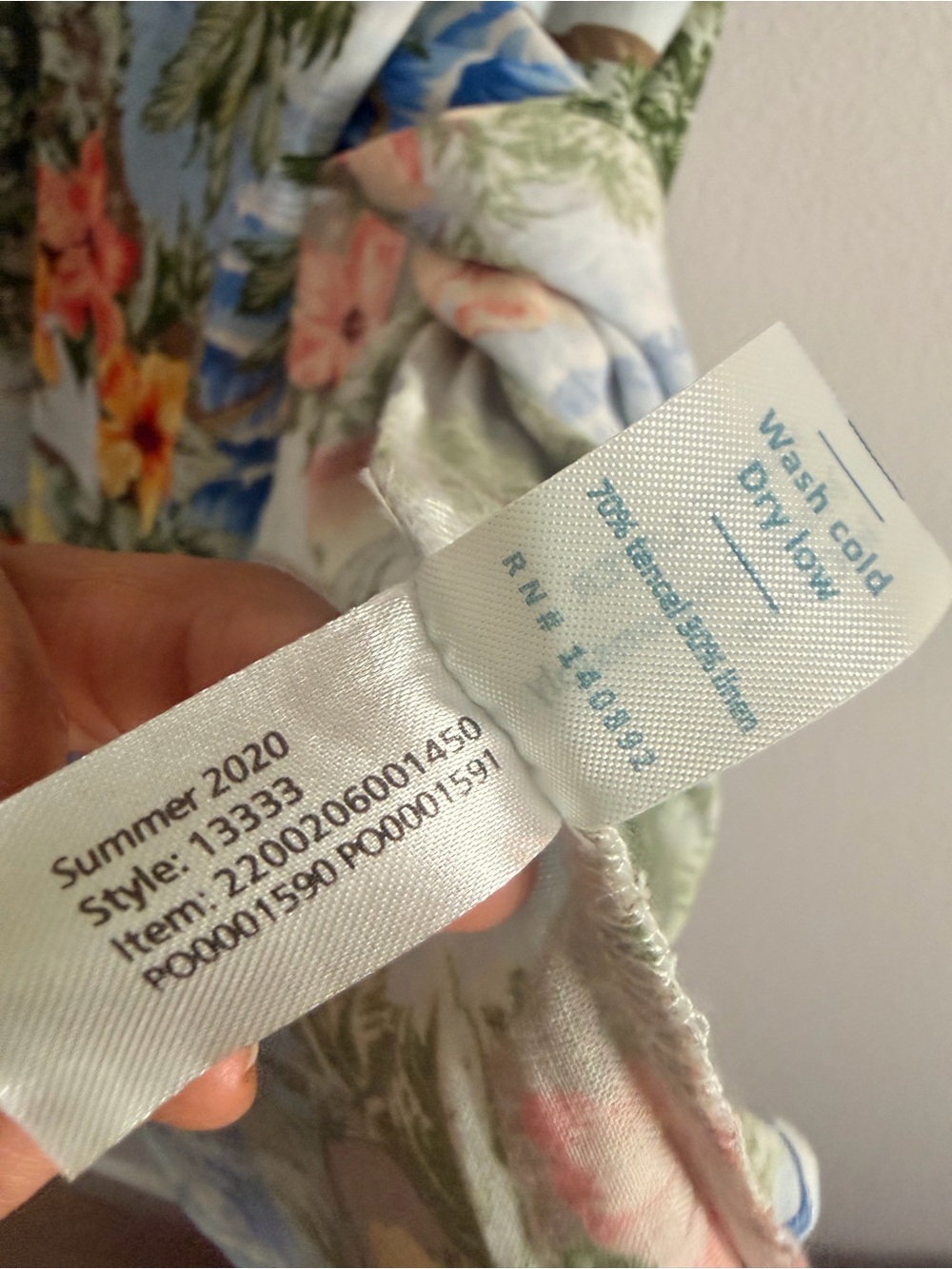 Marine Layer Frances Hawaiian Print Wrap Dress Size S - Picture 4 of 5